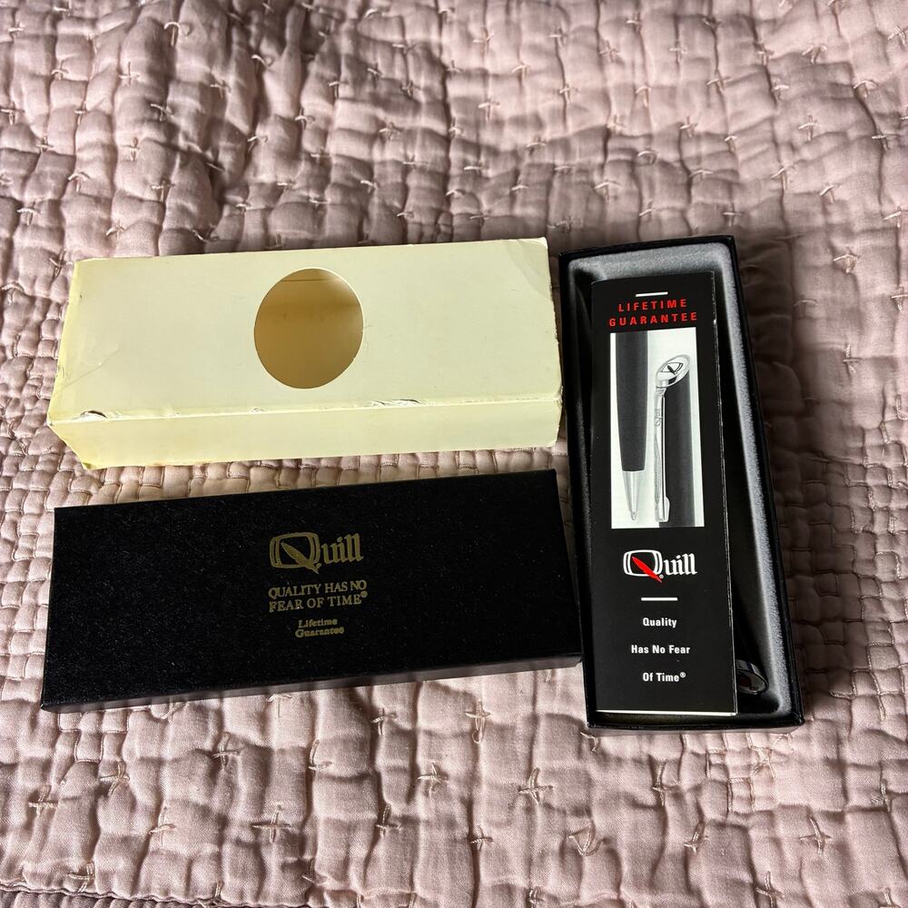 Vintage Quill Sherwin Williams Cover The Earth Advertising Ballpoint Pen Box